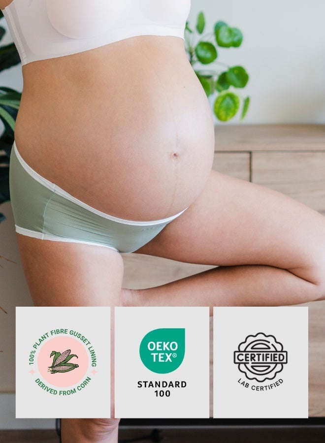 Intimate Queen Corn Bae Maternity Lacy Boy Shorts – Ultra-Soft, No Roll-Ups & Gusset Support, Full Coverage Comfort for Every Trimester - Image 5
